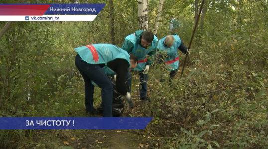 Волонтёры очистили берег Пермяковского озера